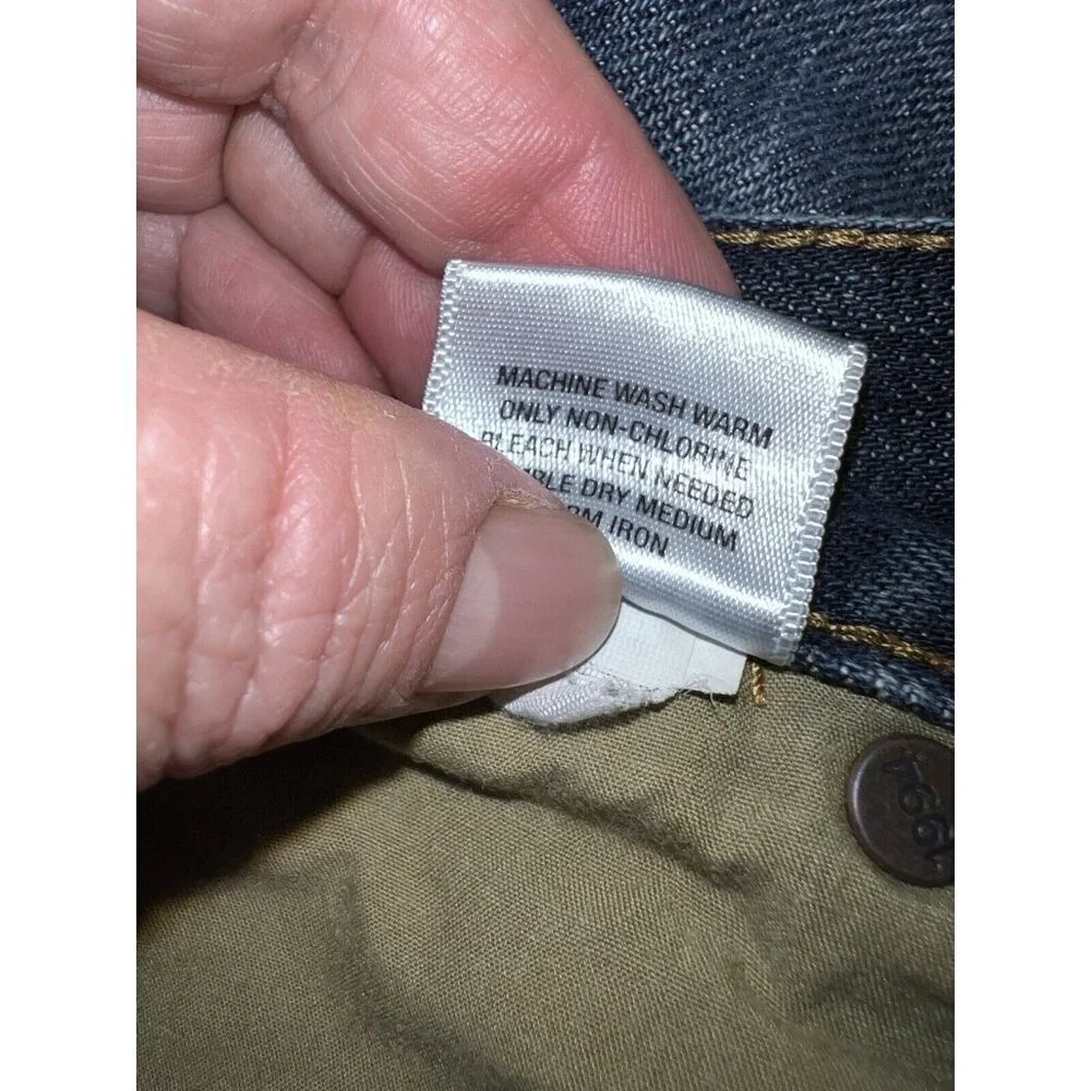 ond OLD NAVY DENIM Low Rise Bootcut Mens Dark Wash Jeans Sz 36x31